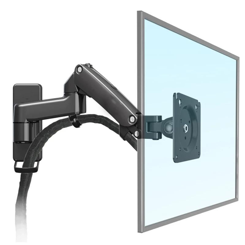 Adjustable Gas Spring Arm Wall Mount for 17-27" LED/LCD Monitors