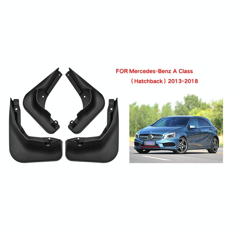 For Mercedes-Benz A-Class Hatchback 2013-2018 | 4 Pcs / Set Car Auto Soft Plastic Splash Flaps Fender Guard