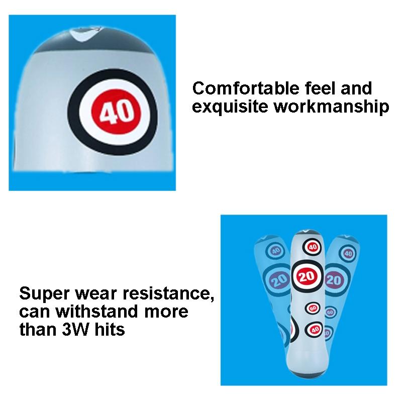 1.6M Inflatable Boxing Pillar Sandbag for Adults & Children | Vent Toy Punching Bag Tumbler