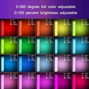 Outdoor Handheld RGB LED Stick Light for Photography