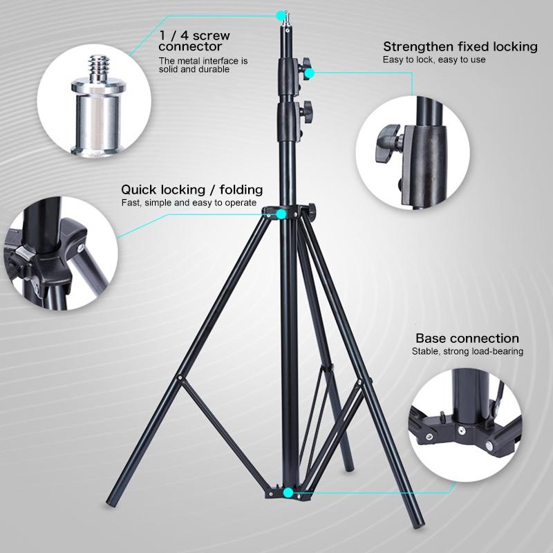 Professional Metal Lighting Stand for Studio Flash | 2.8M Height