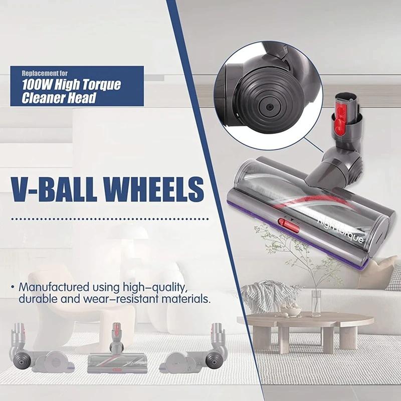 Powerful 100W Suction Head | For Dyson V10 / V11 with V-Ball Wheels
