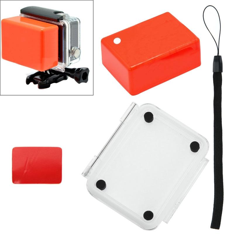 Waterproof Floaty Sponge Case | With Adhesive Sticker & Lanyard | For SJ4000 / SJ5000 / SJ6000 | Backdoor Cover