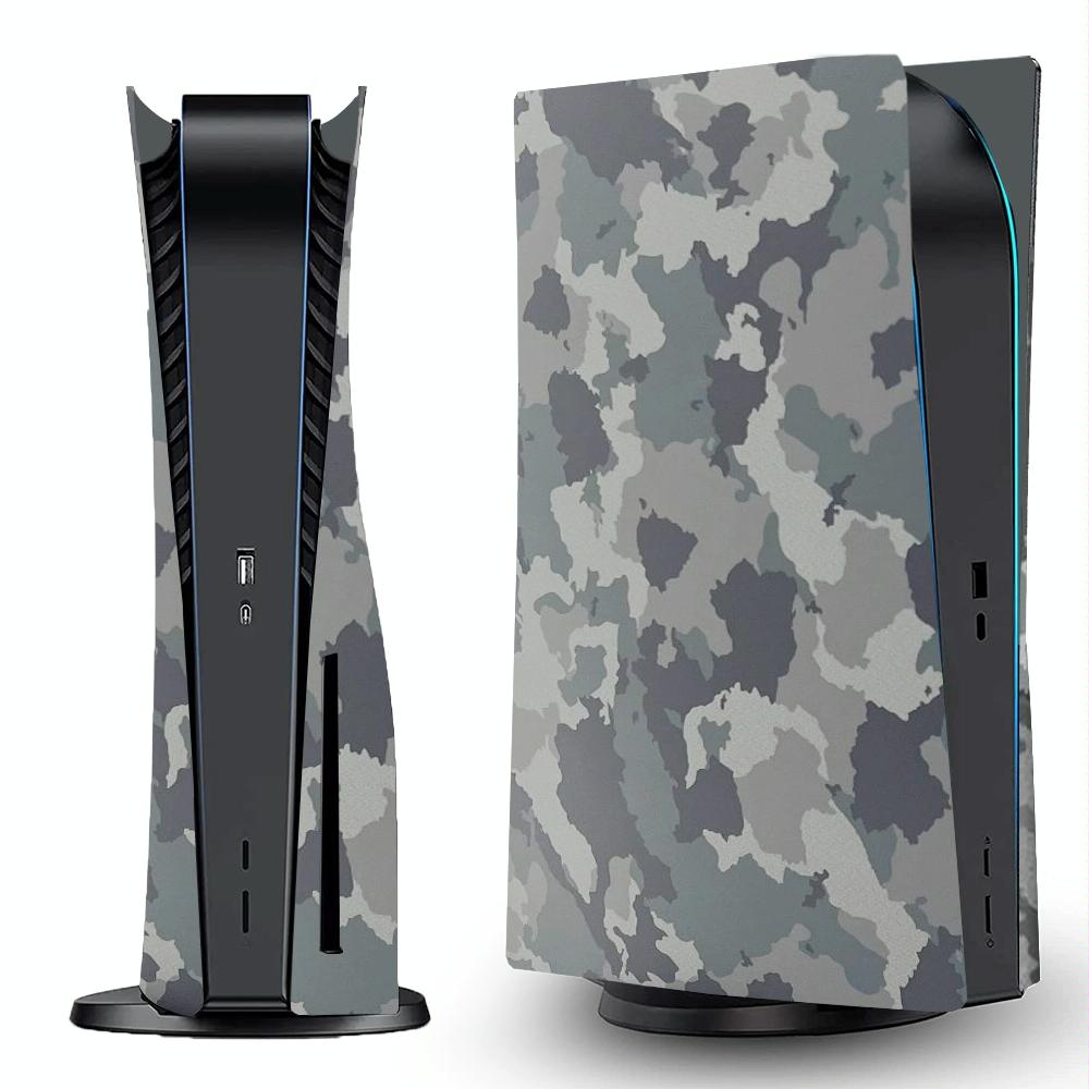 Camouflage Shell Protective Cover for PS5 CD-ROM Console