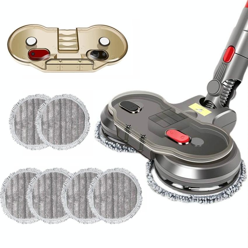 Electric Wet Dry Mopping Head | With Water Tank for Dyson V15 | 6pcs Rag