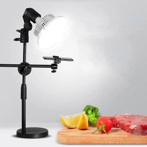 Desktop Photography Stand Kit with Mushroom Fill Light | 90W | 155mm
