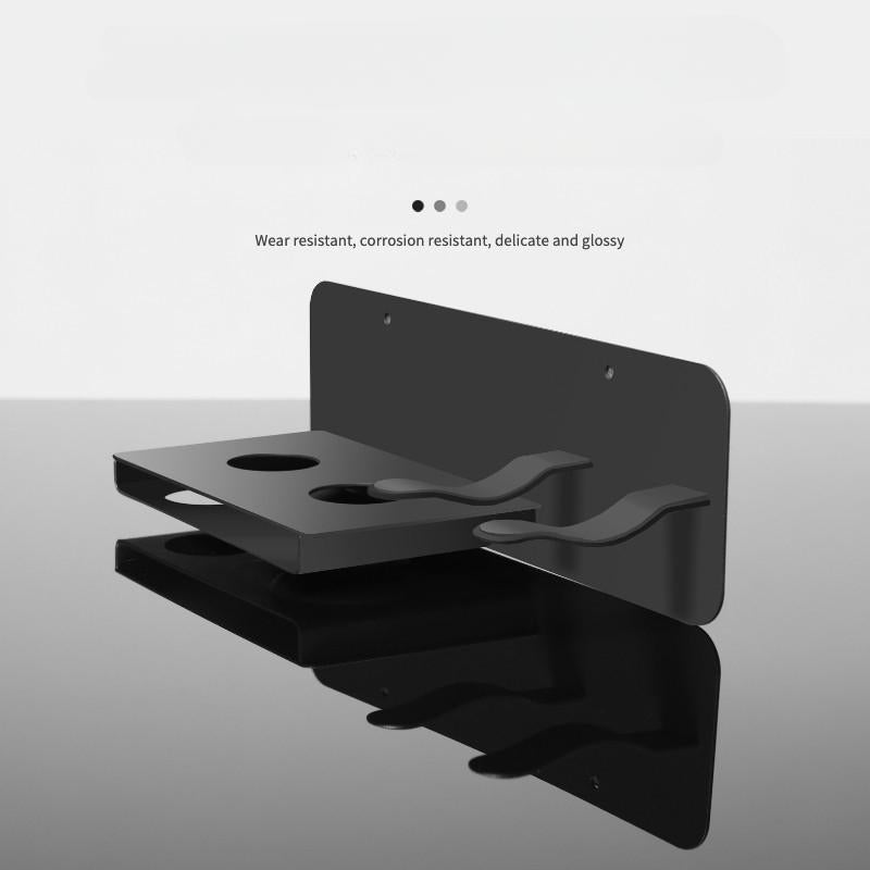 Wall-Mounted Hair Dryer Holder for Bathroom Storage | Upgraded Model