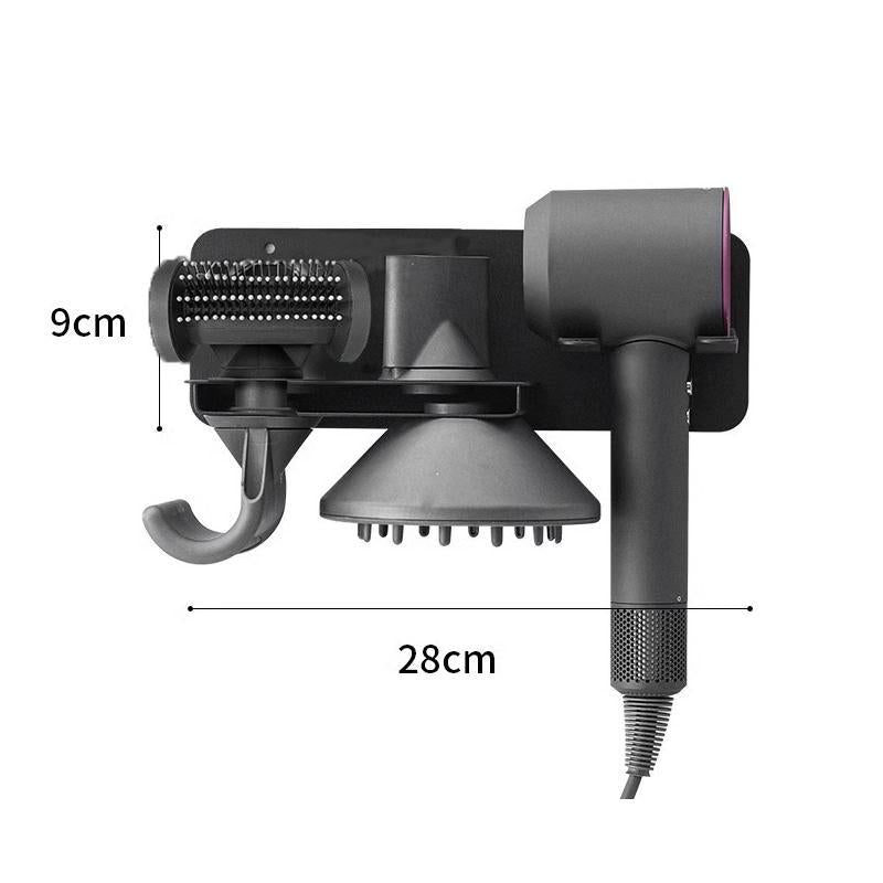 Wall-Mounted Hair Dryer Holder for Bathroom Storage | Upgraded Model