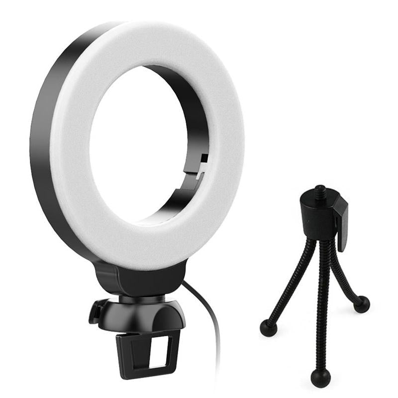 48 LEDs Laptop Camera Beauty Ring Light | Clip Set | 4 - Inch