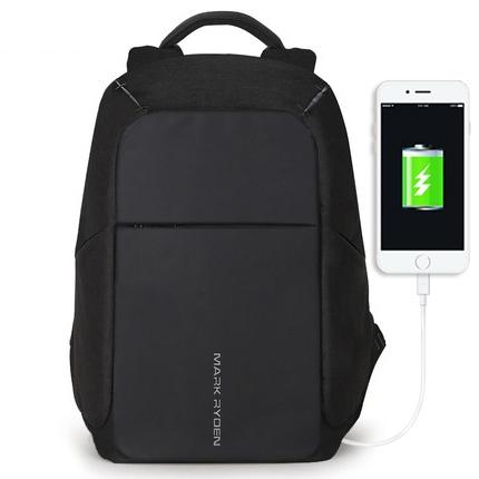 15-inch Multifunction USB Charging Laptop Backpack for Men