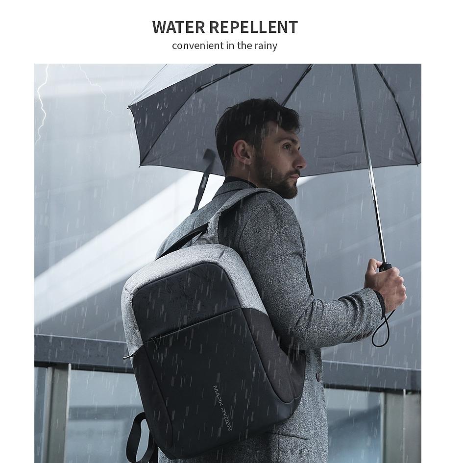 15-inch Multifunction USB Charging Laptop Backpack for Men