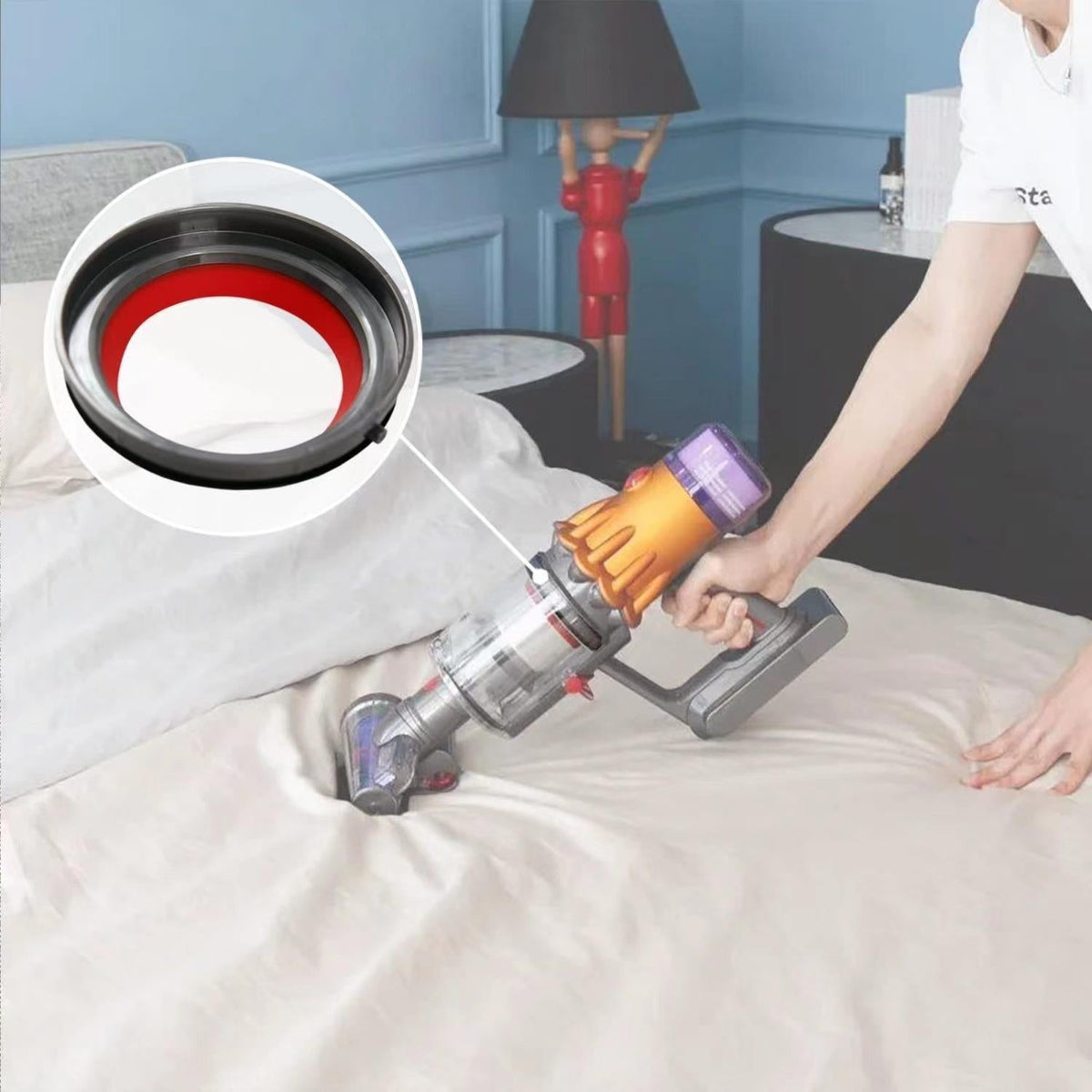 Vacuum Parts High Quality Replacement for Efficient Cleaning | For Dyson V10 Dust Bin Fixing Ring