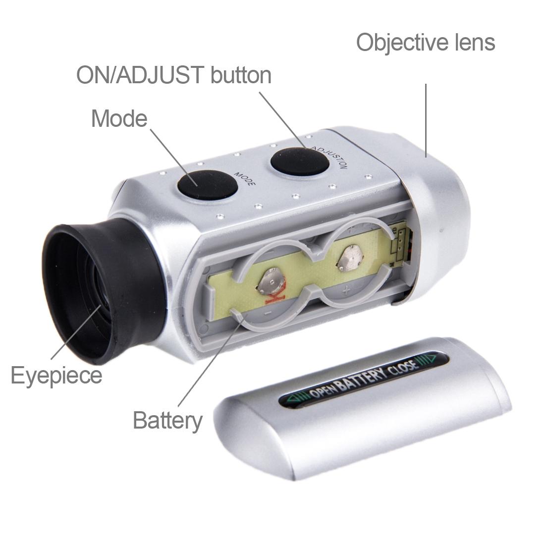 7X Digital Golf Telescope | Measuring Instrument | Padded Case