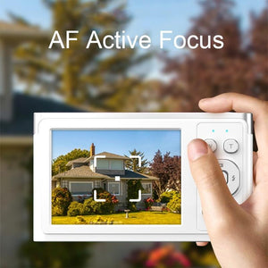 4K 8X Optical Zoom Telescopic Lens Digital Camera | White | 2.88 Inch