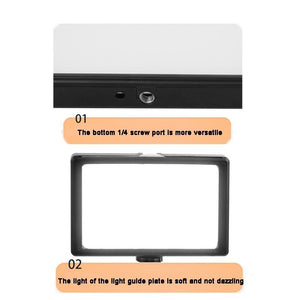 Portable 8 - Inch Flat - Panel Live Fill Light with Adjustable Temperature & Small Tripod