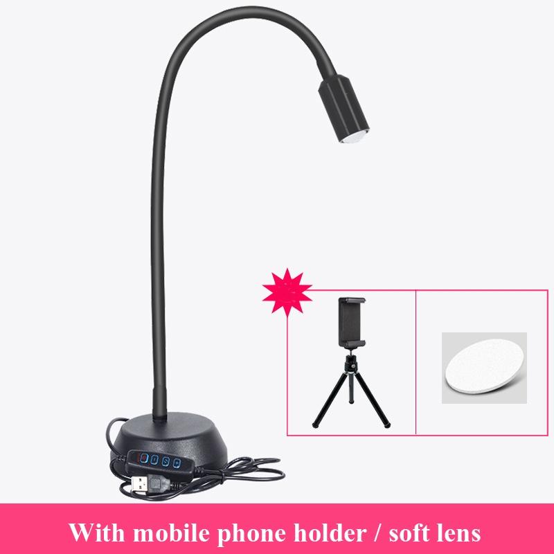 Adjustable LED Jewelry Table Lamp for Wenwan Diamond Jadeite Jade | Single Head