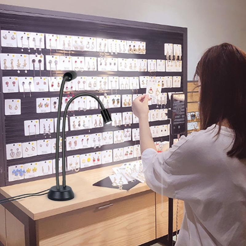 Adjustable LED Jewelry Table Lamp for Wenwan Diamond Jadeite Jade | Single Head