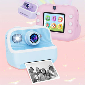 Blue Children's Thermal Camera with Dual-Camera 1080P HD | 2400W Pixel | 2.4-Inch Display | Pink