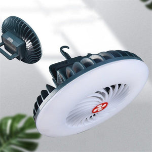 Multi - Function Rechargeable Fan Light for Camping & Live Broadcast