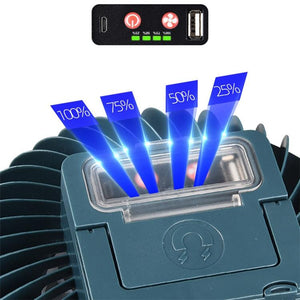 Multi - Function Rechargeable Fan Light for Camping & Live Broadcast
