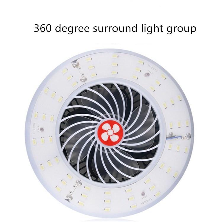 Multi - Function Rechargeable Fan Light for Camping & Live Broadcast