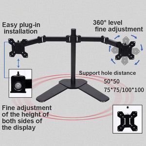 Adjustable Dual Monitor Stand for Desktop