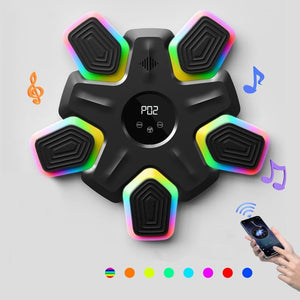 Bluetooth Music Boxing Machine | 4 Modes | 9 Speeds | Colorful Lights | Only Machine | White