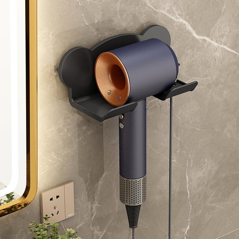 Wall Mounted Holder for Dyson Hair Dryer | Bathroom Storage Rack | Simple Black | Simple White