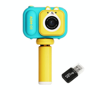 48MP Dual Lens Kids Digital Camera with 2.4" IPS Screen & 32GB TF Card | Blue Fox | Without TF Card | Pink Bunny