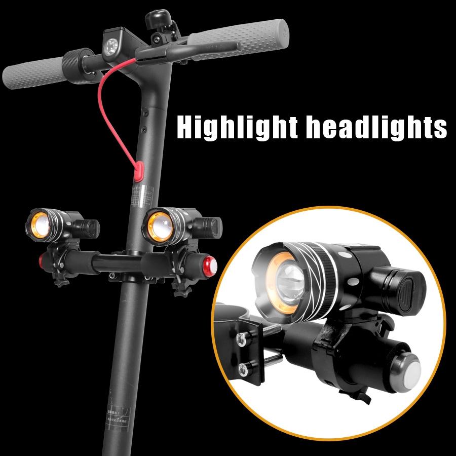 LED Front Lamp for Xiaomi M365 / Pro Electric Scooter with Lighted Armrest