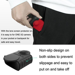 Silicone Protective Case | Insta360 One X2 | Red Lens Screen