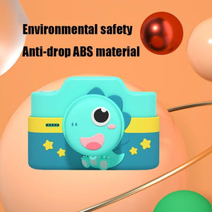 Mini Children's Cartoon Dual-Lens Digital Camera Toy | Dinosaur Design