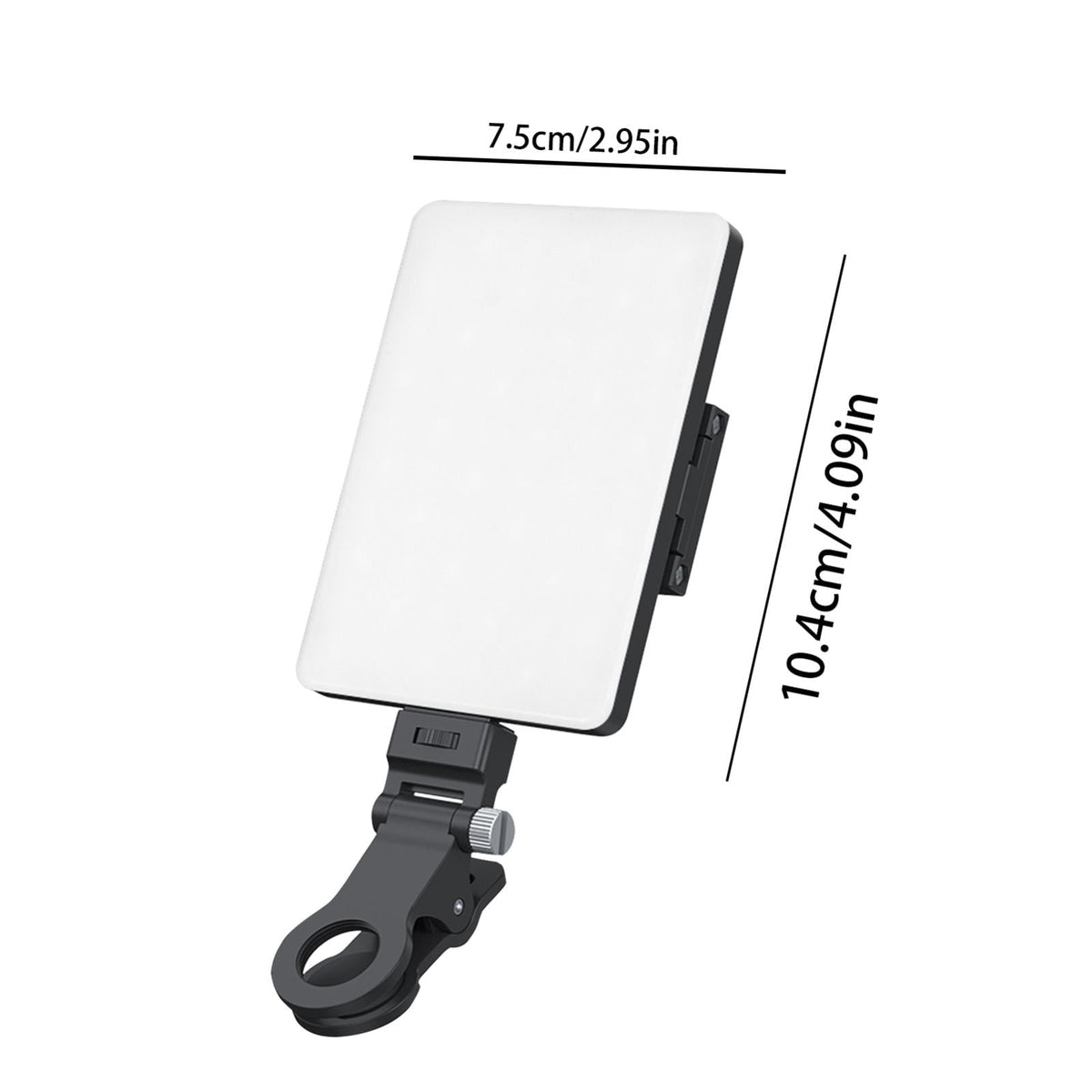 5W Mobile Phone Fill Light with Screen for Live Broadcast & Pocket Light