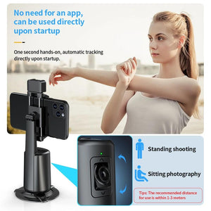 Auto Tracking Gimbal Stabilizer with Fill Light & Selfie Stick | 360° Rotation | A200 Set 1