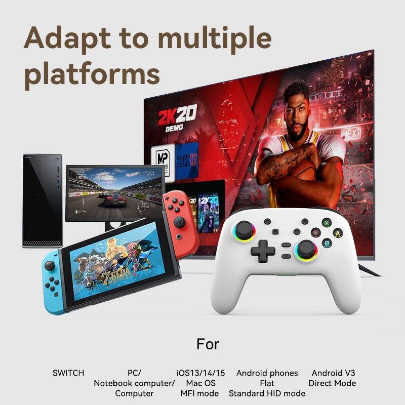 Wireless Gamepad | For Nintendo Switch / Pro | Tooth Design | TBD0603716901 | Black Gold