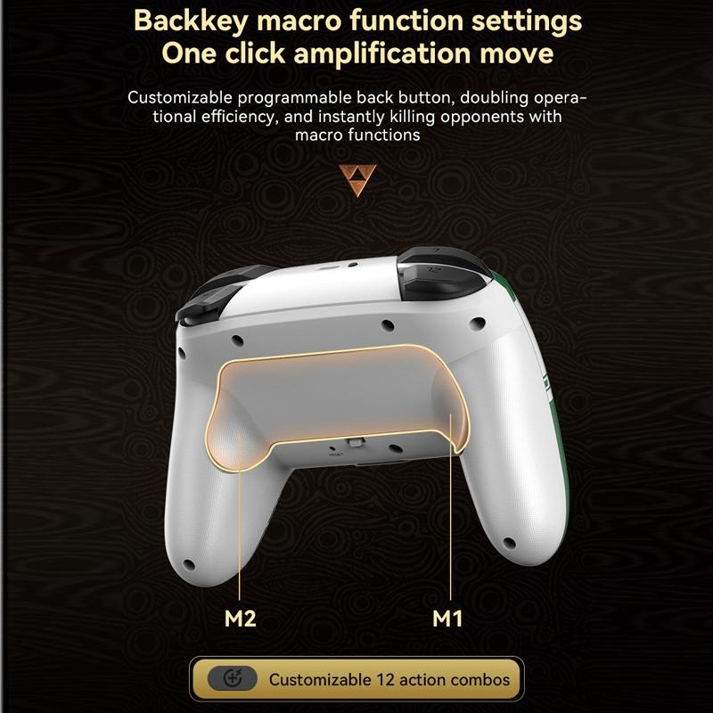 Wireless Gamepad | For Nintendo Switch / Pro | Tooth Design | TBD0603716901 | Black Gold