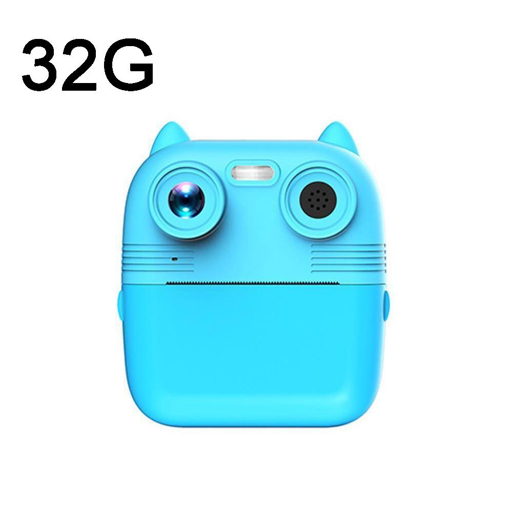 Instant Print Camera with Dual Lens | 2.8" Screen for Kids | Blue + Pink