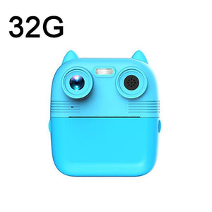 Instant Print Camera with Dual Lens | 2.8" Screen for Kids | Blue + Pink