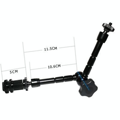 11 Articulating Magic Arm | For LCD Monitor | Camera Lights | Black