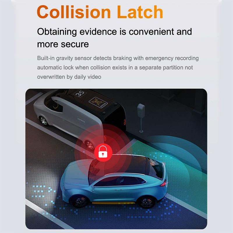 2K Night Vision Car Recorder with Wi-Fi & Mobile App Support