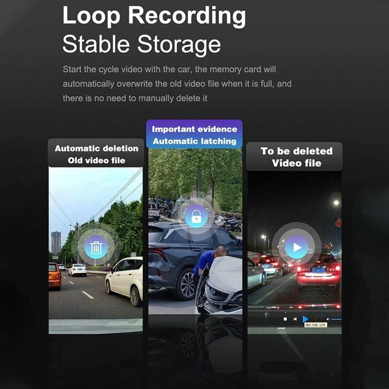 2K Night Vision Car Recorder with Wi-Fi & Mobile App Support