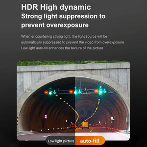 2K Night Vision Car Recorder with Wi-Fi & Mobile App Support