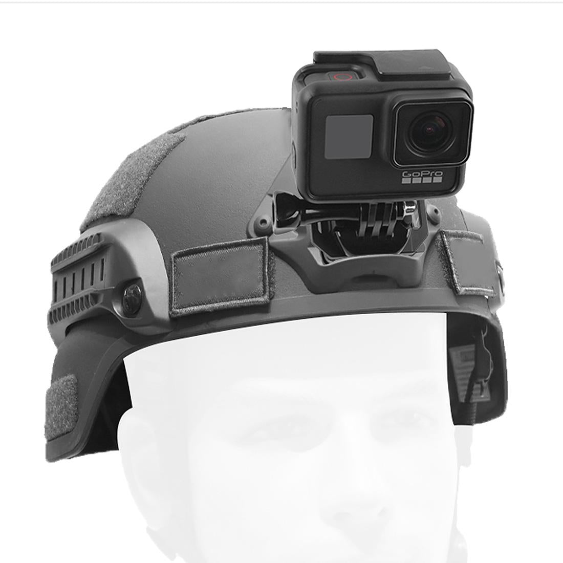 Aluminum Alloy Helmet Selfie Stand for GoPro & Xiaoyi Sports Camera