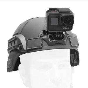 Aluminum Alloy Helmet Selfie Stand for GoPro & Xiaoyi Sports Camera