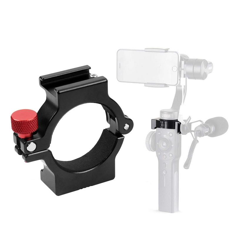 Microphone Mount | Smooth 4 Handle Gimbal Stabilizer | Hot Shoe Adapter Ring