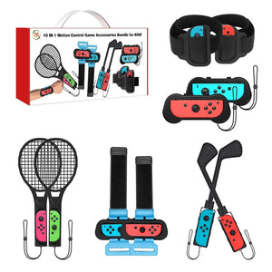 10-Piece Sports Accessory Set for Nintendo Switch