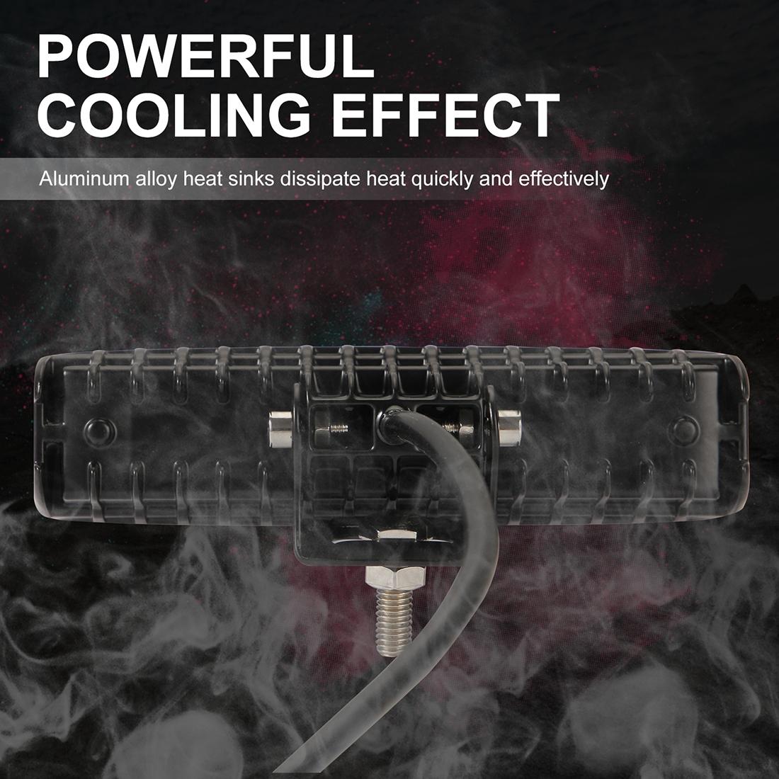 6 Inch LED Spotlight | DC 10-30V | 10W | Dual Color | 2-Row Working Lamp