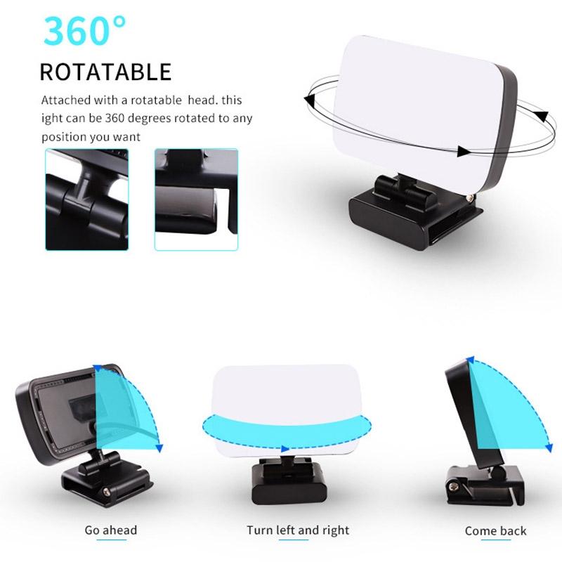 Portable USB LED Fill Light | 10 Brightness Levels | 3000 - 6500K