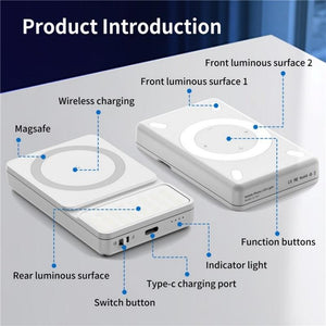 V17 Live Broadcast Magnetic Phone Photography Lamp with RGB LED Fill Light