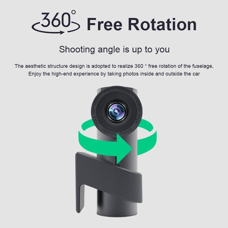 360° Dual Camera Car Wi - Fi Driving Recorder